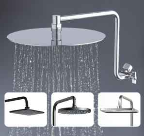 ส่วนต่อขยายแขนฝักบัวทองเหลืองแข็งแบบปรับได้