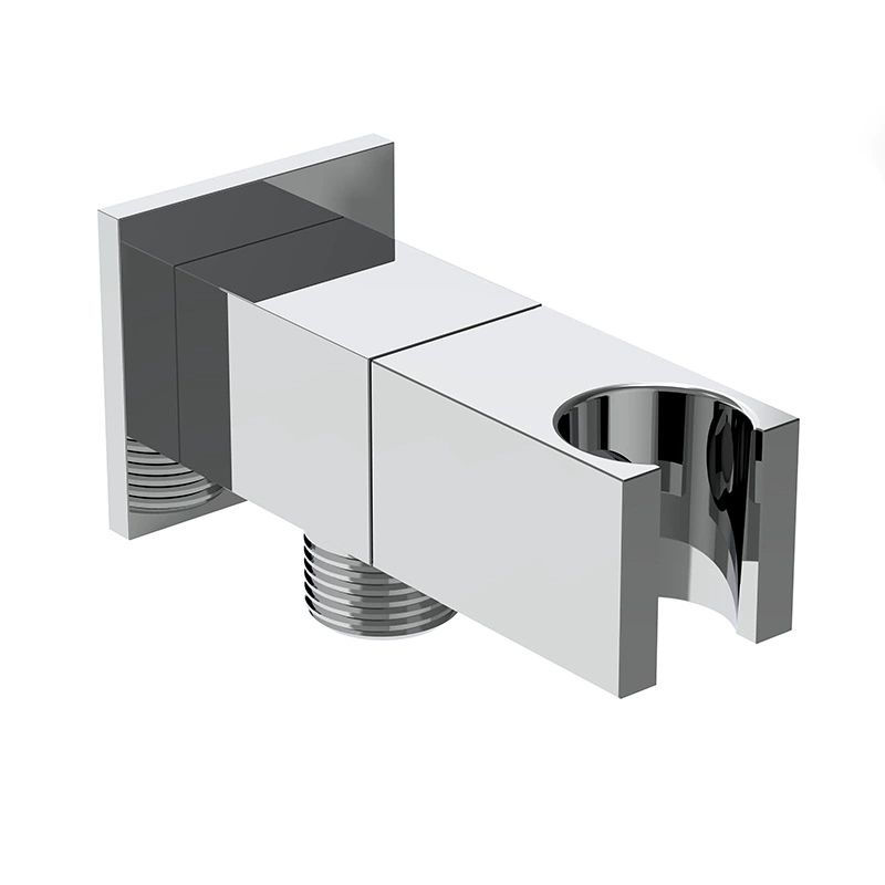 วาล์วสี่เหลี่ยมทองเหลืองหนาหนาพร้อมที่วางฝักบัว, 1/2 